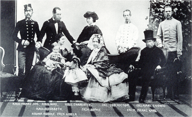 La famille impriale autrichienne en 1861